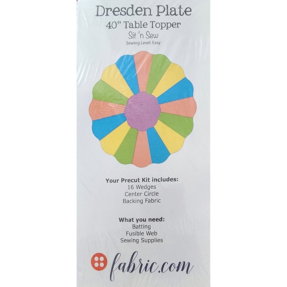 40" Dresden Plate‎ Table Topper Kit